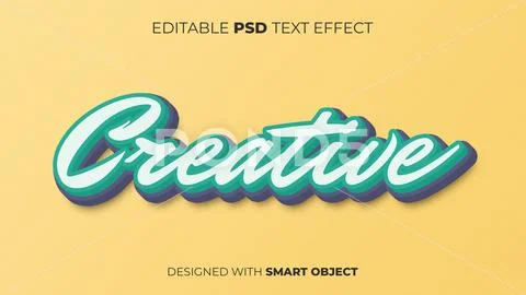 Editable PSD Text Effect of Creative for Title, Copy, Poster, Event, etc. PSD 템플릿