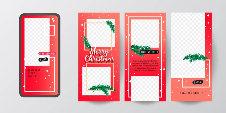 Editable Stories template. Streaming. Illustrazione stock