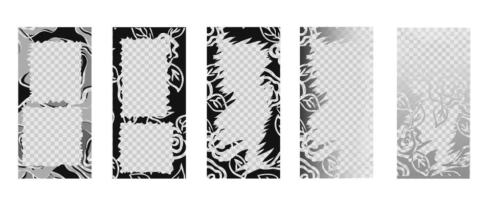 Editable Stories template. Streaming. Vector illustration eps 10. Stock Illustration