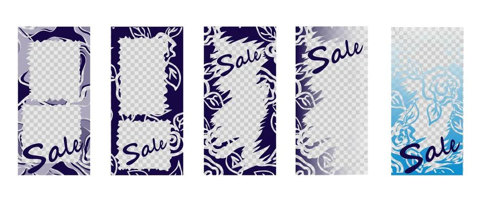 Editable Stories template. Streaming. Vector illustration eps 10. Stock Illustration