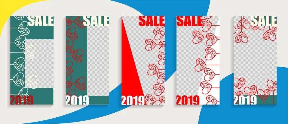 Editable Stories template. Streaming. Vector illustration eps 10. Stock Illustration