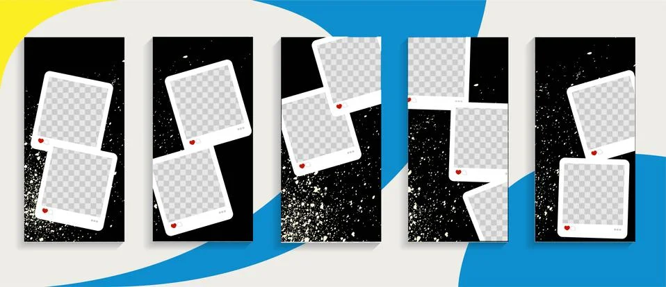 Editable Stories template. Streaming. Vector illustration eps 10. Stock Illustration