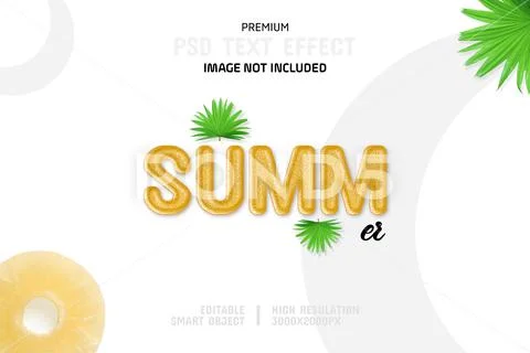 Editable Summer Candy PSD Text Effect Template PSD Template