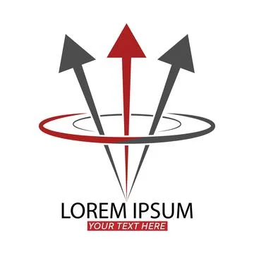 Editable template for a logo, emblem or brand of a company. Simple vector ill Stock Illustration