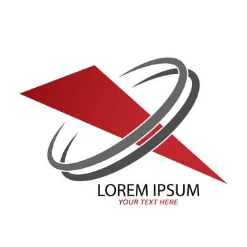 Editable template for a logo, emblem or brand of a company. Simple vector ill Stock Illustration