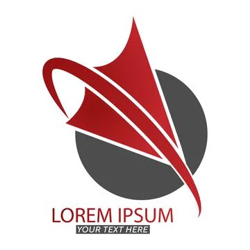 Editable template for a logo, emblem or brand of a company. Simple vector ill Stock Illustration