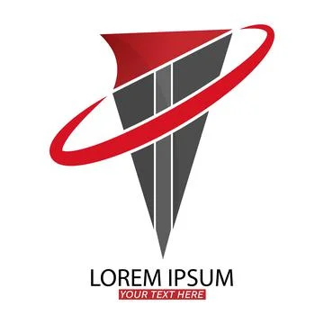 Editable template for a logo, emblem or brand of a company. Simple vector ill Stock Illustration