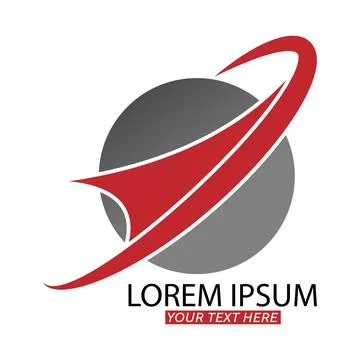 Editable template for a logo, emblem or brand of a company. Simple vector ill Stock Illustration