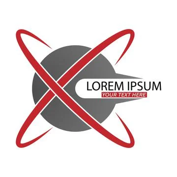 Editable template for a logo, emblem or brand of a company. Simple vector ill Stock Illustration