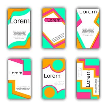Editable template for social networks and for fashion brand promotion on web  Stock Illustration