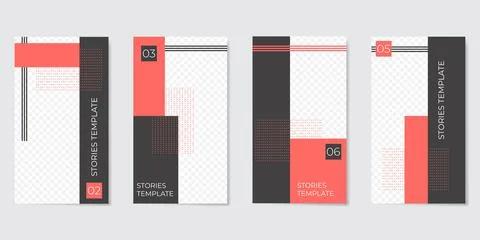 Editable template for Stories and Streaming. イラスト素材