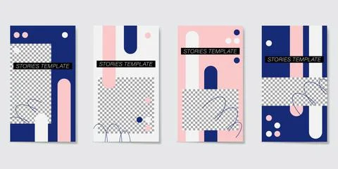 Editable template for Stories and Streams. イラスト素材