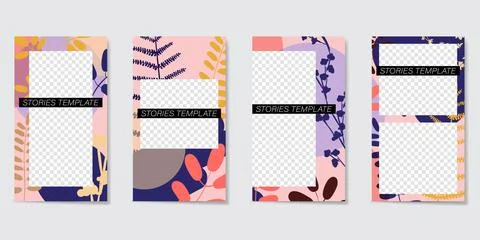 Editable template for Stories and Streams. イラスト素材