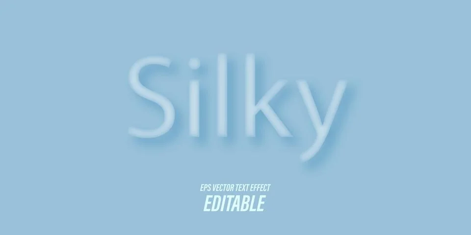 Editable text with 3D effects with cold and winter themes and pastel color, used Stock Illustration