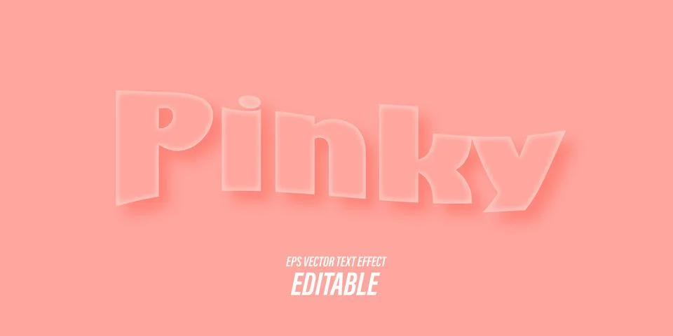 Editable text with 3D effects with playful and fun themes, used for promotional  Stock Illustration