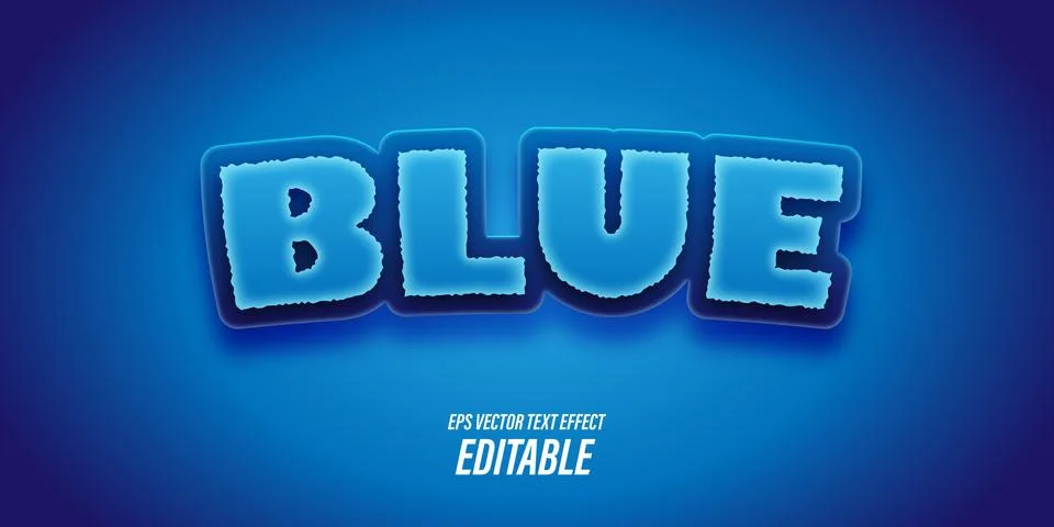 Editable text with 3D effects with playful and fun themes and vibrant color, use Stock Illustration