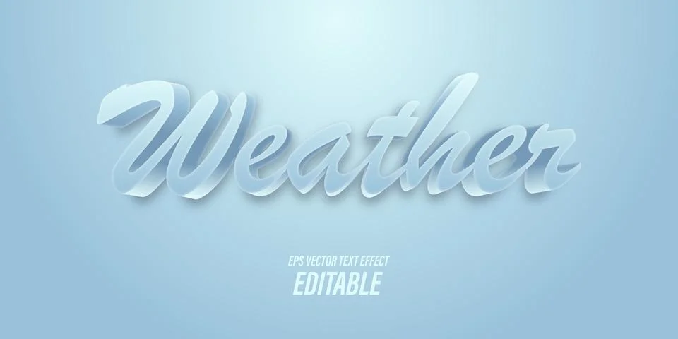 Editable text with 3D effects with playful and fun themes, used for promotional  Stock Illustration