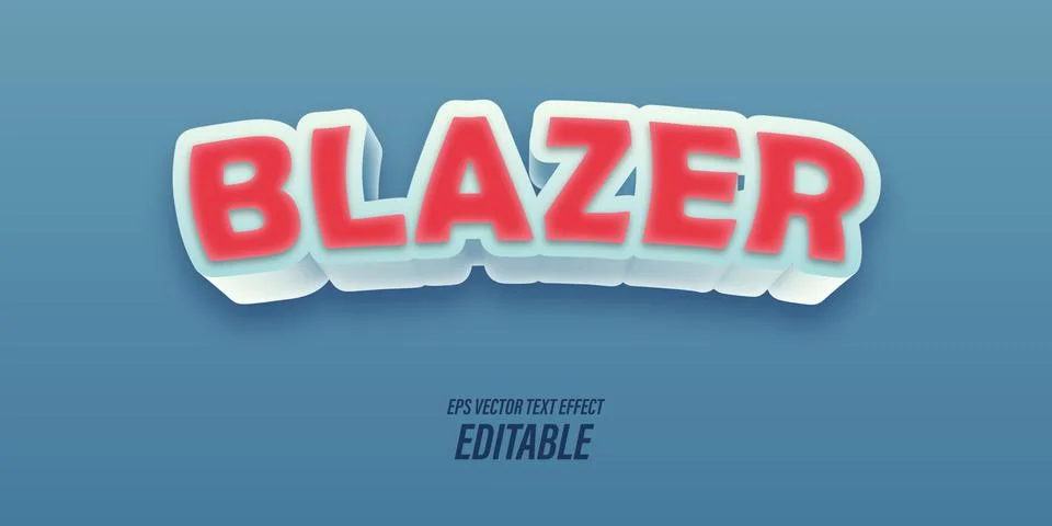 Editable text with 3D effects with playful and fun themes, used for promotional  Stock Illustration