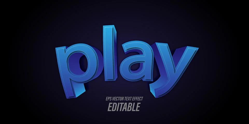 Editable text with 3D effects themed young and strong, used for promotional boar Stock Illustration