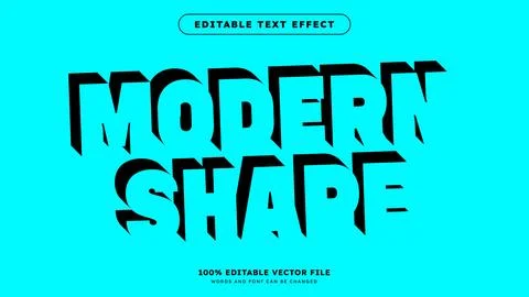 Editable text effect 3d font style bold shadow suitable for poster design Stock Illustration