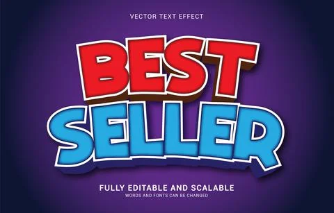 Editable text effect, Best Seller style Stock Illustration