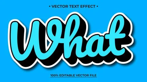 Editable text effect black and blue sticker text effect, Editable text effect イラスト素材