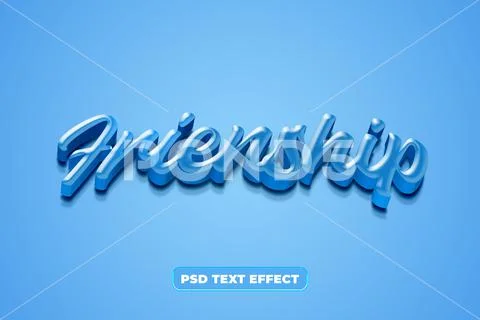Editable text effect in blue style background PSD Template