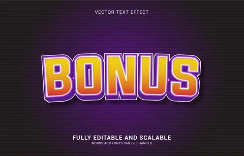 Editable text effect, Bonus style Stock Illustration