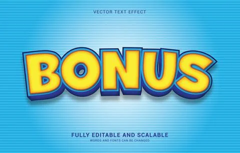 Editable text effect, Bonus style Stock Illustration
