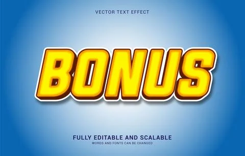 Editable text effect, Bonus style Stock Illustration