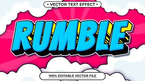 Editable text effect Comic Style illustrator vector design template Stock Illustration