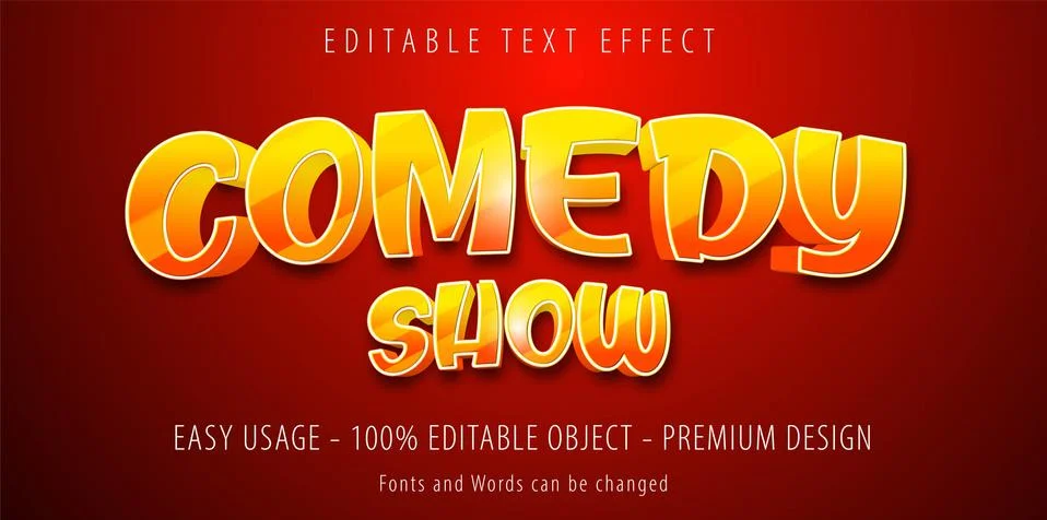 Editable text effect . Stock Illustration