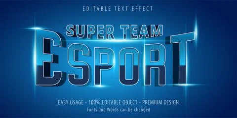 Editable text effect . Stockillustratie