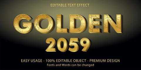 Editable text effect . Stock Illustration