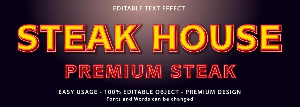 Editable text effect . Stock Illustration
