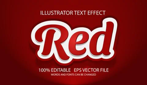 Editable text effect in modern style Stock Illustration