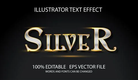 Editable text effect in modern style Stock Illustration