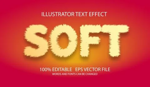 Editable text effect in modern style Illustrazione stock