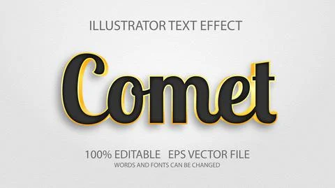 Editable text effect in modern style Stock Illustration