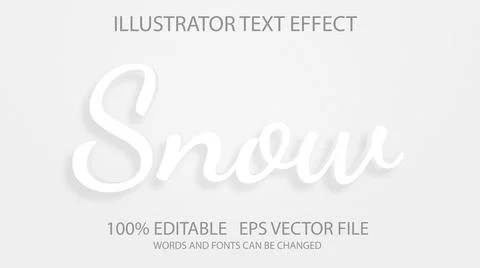 Editable text effect in modern style Stock Illustration
