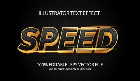 Editable text effect in modern style Stock Illustration