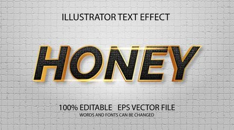 Editable text effect in modern style Stock Illustration