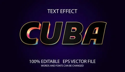 Editable text effect in modern style Ilustração Stock