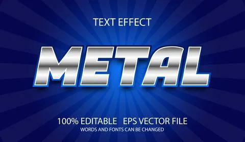 Editable text effect in modern style Stock Illustration