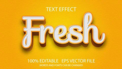 Editable text effect in modern style Stock Illustration