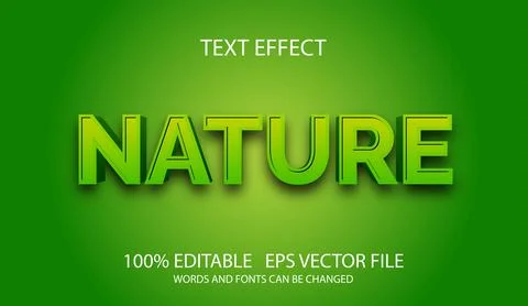 Editable text effect in modern style Stock Illustration