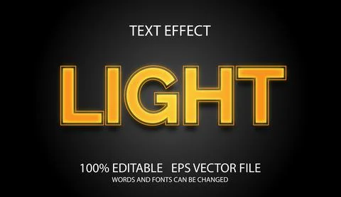 Editable text effect in modern style Illustrazione stock