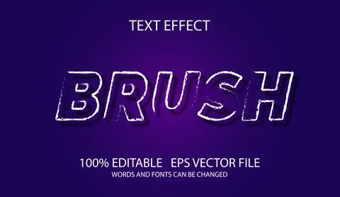 Editable text effect in modern style Stock Illustration