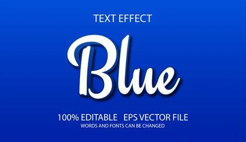 Editable text effect in modern style Stock Illustration