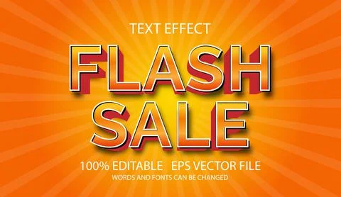 Editable text effect in modern style Stock Illustration